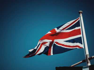 Die Flagge von Großbritannien.